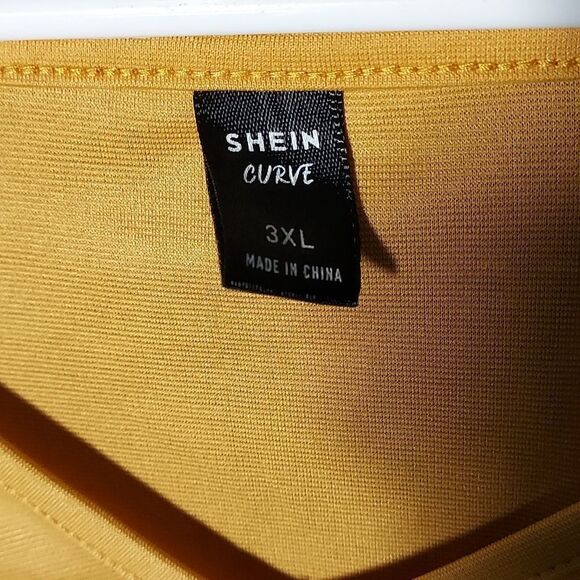 Shein Gold 3X V-Neck Women's - Picture 5 of 12